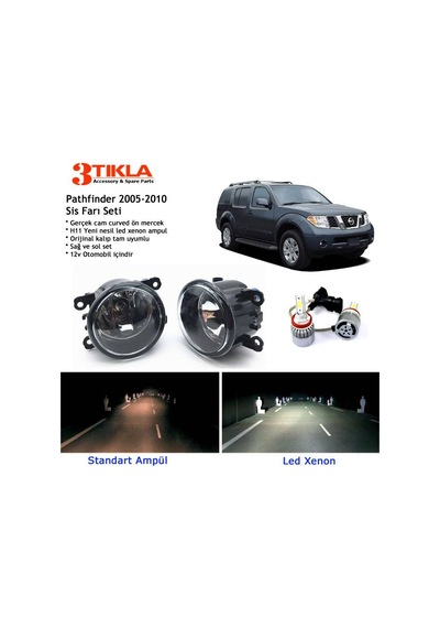 Nissan Pathfinder 2005-2010 Beyaz Led Xenon Sis Farı Seti