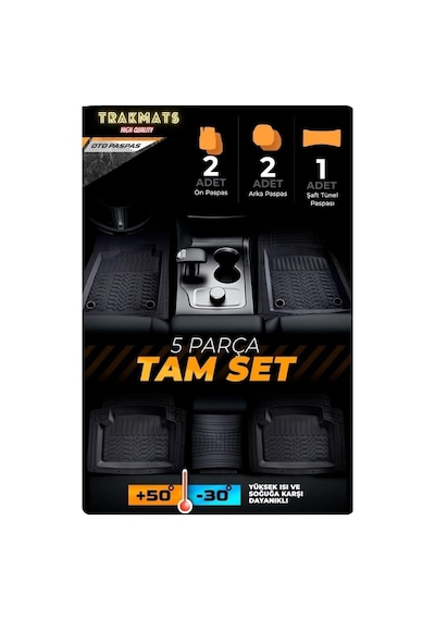 Trakmats Kyb29250 2016 4d Universal Estetik Ve Konforlu Oto Paspas Adk Siyah Peugeot 508 Seda