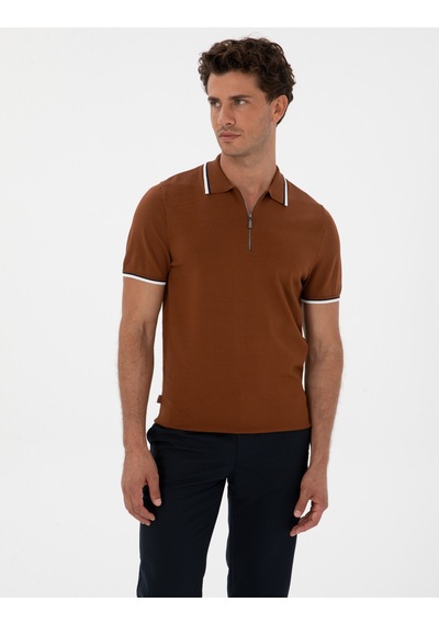 Pierre Cardin Erkek Pas Kazak /triko 50315745-vr040 Açık Turuncu