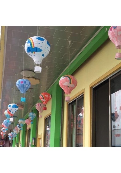 Dekoratif Renkli Kağıt Dilek Feneri Balonu Renkli Uçan Balon 5492 11