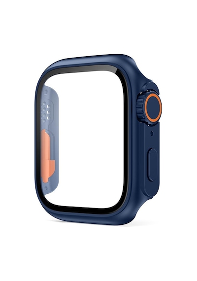 Apple Uyumlu  Watch 44 MM Ultra Görünümlü Kasa Dönüştürücü Ekran Koruyucu 25 Beyaz