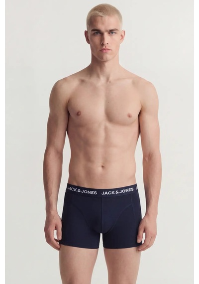 Jack & Jones Erkek Jacdale 3'lü Boxer 12301230 Siyah- Laci