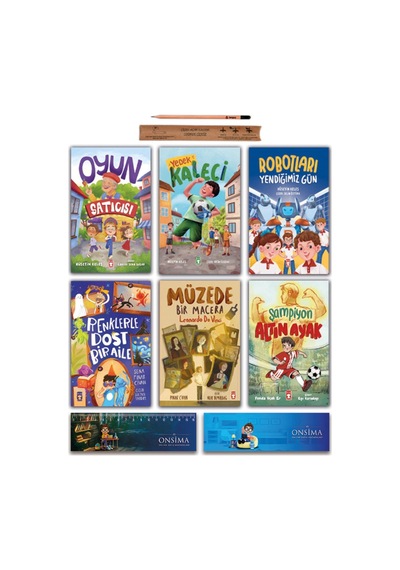 Timaş Çocuk 2. 3. Sınıf Oyun Satıcısı - Renklerle Dost Bir Aile - Yedek Kaleci - Müzede Bir Macera Set 6 Kitap