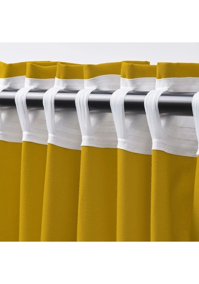 Ikea Gınstmott Fon Perde 145x300 Cm Hardal