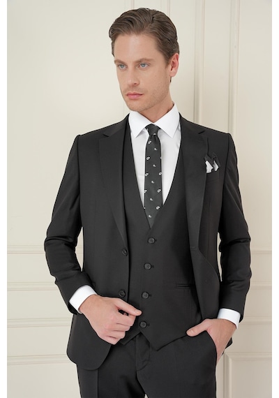 Efor Tk 908 Slim Fit Siyah Spor Takım Elbise Siyah Efor Tk 908 Slim Fit Siyah Spor Takım Elbise Siyah