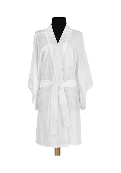 Miespiga Pearl Dantelli Kadın Kimono Sabahlık