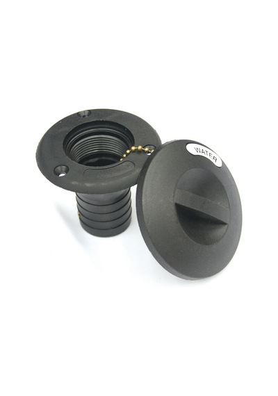 Tekne ve Karavan Dolum Kapağı Siyah Dolum Ağzı 38mm İtalyan