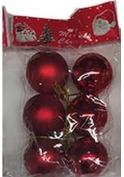 Yılbaşı Ağacı Süsü 9 Lu Paket 3 Cm Düz Top