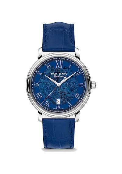 Montblanc Tradition Automatic Date 40 Mm 131274 Altın - Mavi