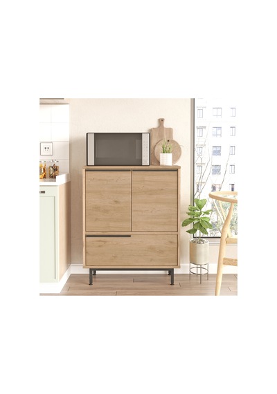 Robin Home Lidya Mikrodalga 3 Kapaklı Metal Ayaklı Mutfak Dolabı