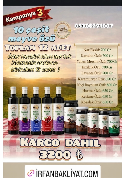Kampanya 3 Meyve Özü