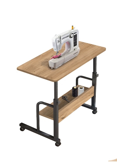 Tekerlekli Dikiş Makinesi Sehpası Ayarlanabilir Çok Amaçlı Çalışma Masası 80x40 Cm Atlantik Çam Tekerlekli Dikiş Makinesi Sehpası Ayarlanabilir Çok Amaçlı Çalışma Masası 80x40 Cm Atlantik Çam