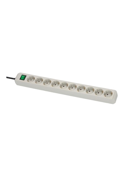 Brennenstuhl Eco-line 10 Soketli 3 Metre Kablolu Çocuk Korumalı Ip20 Lisanslı Priz Beyaz
