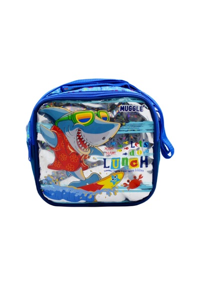 Muggle Termoslu Cute Shark Beslenme Çantası Mavi Mu-0068