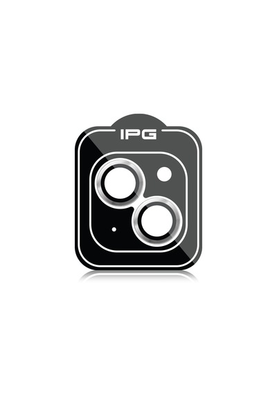 Apple Uyumlu iPhone 14 / 14 Plus İçin Ipg Kamera Lens Koruyucu - Gümüş