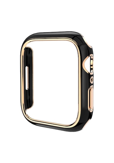 Apple Uyumlu  Watch 42 MM Gold Çizgili Ekran Koruyuculu Kasa Koruyucu
