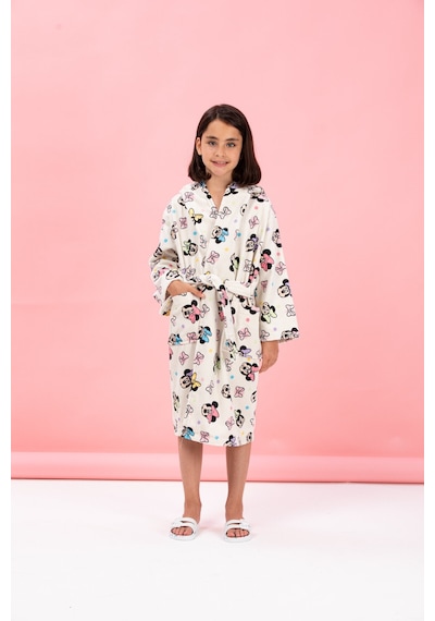 Özdilek Lisanslı Çocuk Bornozu 9/10 Yaş-minnie Mouse Colors Krem Krem