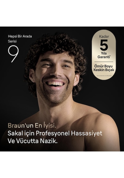 Braun Hepsi Bir Arada Series 9, 20 Si 1 Arada Tıraş Kiti, Problade, Bodygentle Modu, Aıo9500