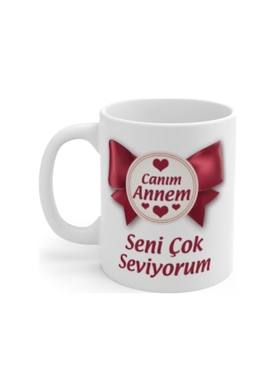 Kişiye Özel Isim Baskılı Beyaz Kupa Bardak .Anneler Günü Bardak . N11.2986