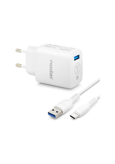 Type-c Qc 3.0 Hızlı Şarj Seti 18w 3.4a Usb Adaptörlü - Beyaz Nd1010 72173595