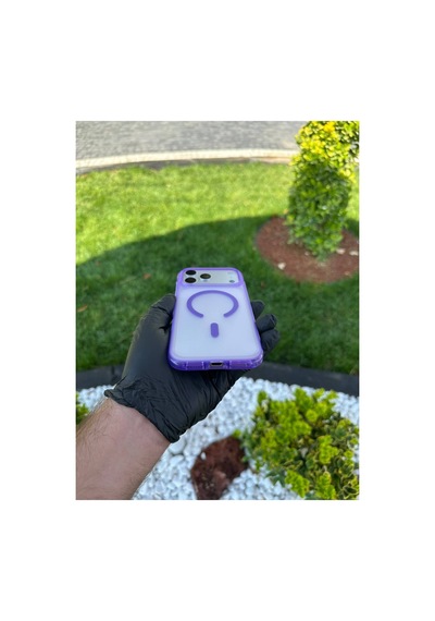 Apple iPhone Uyumlu 17/18 Promax Turuncu Airbag Korumalı Kılıf Mor - 925130897 Mor