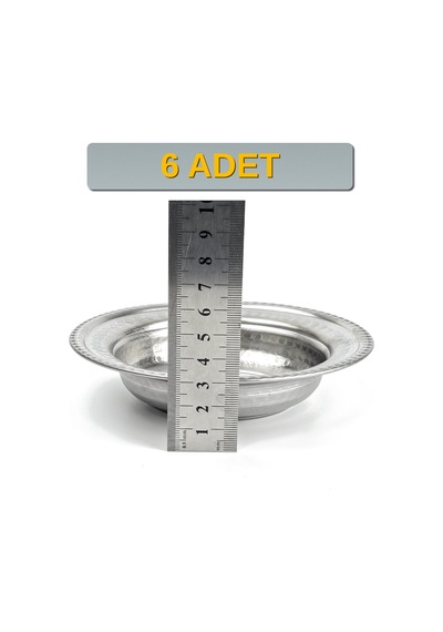 Binbir Trend 14 Cm Yanaklı Krom Çelik Çerez Ve Kahvaltılık Kasesi 160 Ml Meze, Bal-kaymak Kasesi -kase1410 6 Adet