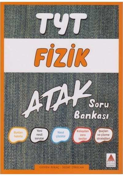 TYT Fizik Soru Bankası Atak  -  Güven Aykaç  -  Delta Kültür
