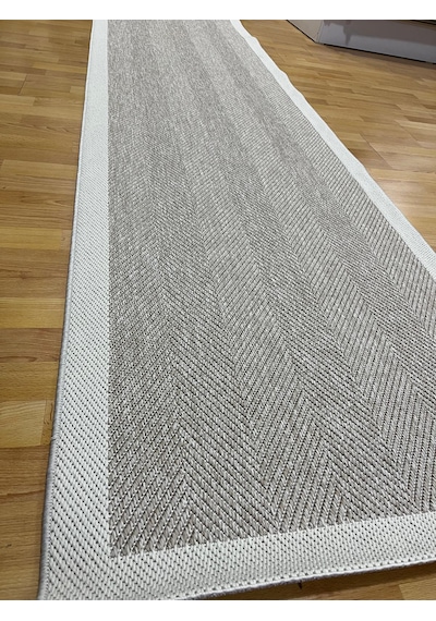 Optima Halı Sisal Serisi 5195-bej Krem Mutfak Koridor Salon Oturma Odası Halısı Bej - Krem