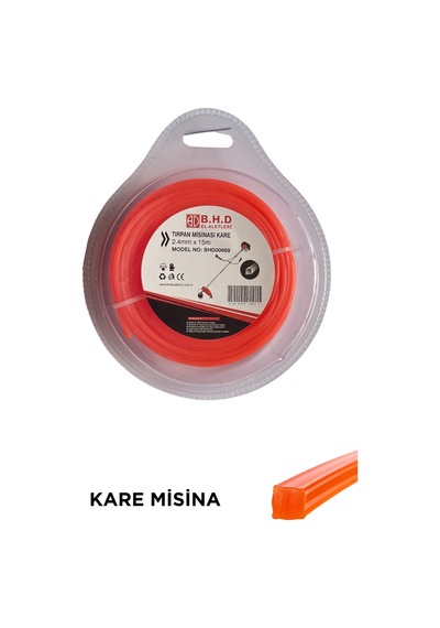 Tırpan Kare Misina- 2.4mm 15 Metre Mini