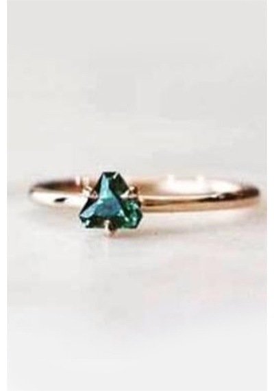 Amsterdam Green Topaz Yüzük - Ak563