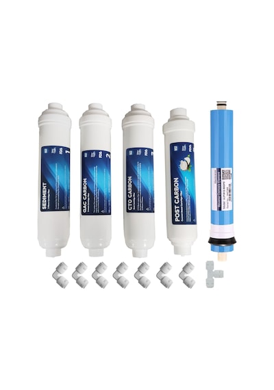 Kapalı Kasa Su Arıtma Cihazı Filtresi 5'Li 12"Çubuklu Inline 484336638