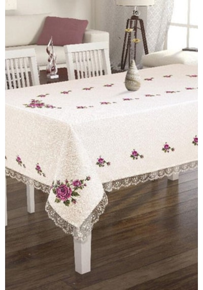 Kanaviçe Dijital Baskı 120x150 Masa Örtüsü