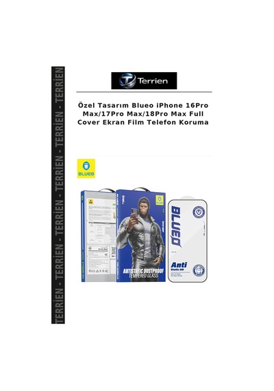 Özel Tasarım BlueoApple iPhone Uyumlu 16pro Max/17pro Max/18pro Max Full Cover Ekran Film Telefon Koruma