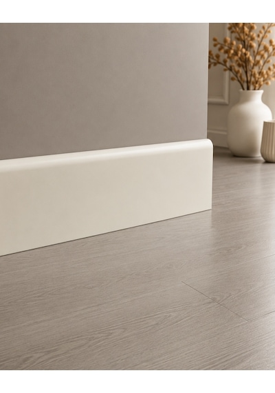 Laminant Parke Düz Model Süpürgelik 8cm Lake Beyaz F501