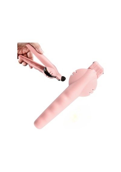 1 Adet Yeni Tasarım Ergonomik Paslanmaz Çelik Hazneli Ceviz Kırıcı Kestane Kesici Plastik Pembe