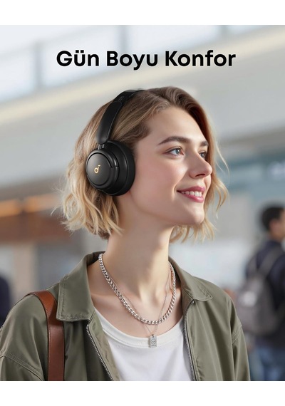 Anker Soundcore Q30 Kulak Üstü Bluetooth Kulaklık, Hibrit Aktif Gürültü Engelleme, Yüksek Çözünürlüklü Ses,