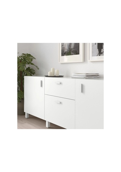 Ikea Hackås 2'li Mobilya Kulpu 100 Mm Beyaz