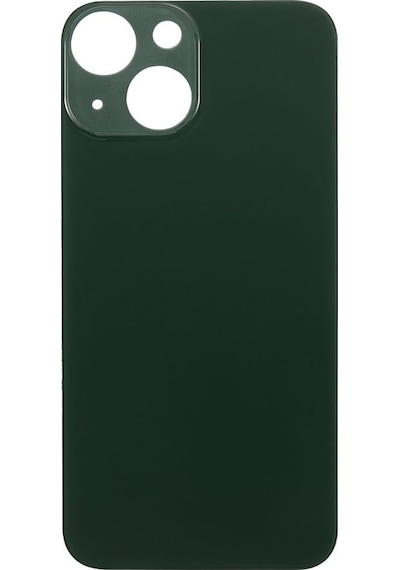 Apple Uyumlu iPhone 13 Mini Logolu Arka Pil Batarya Kapağı, Lens Hariç. Yeşil