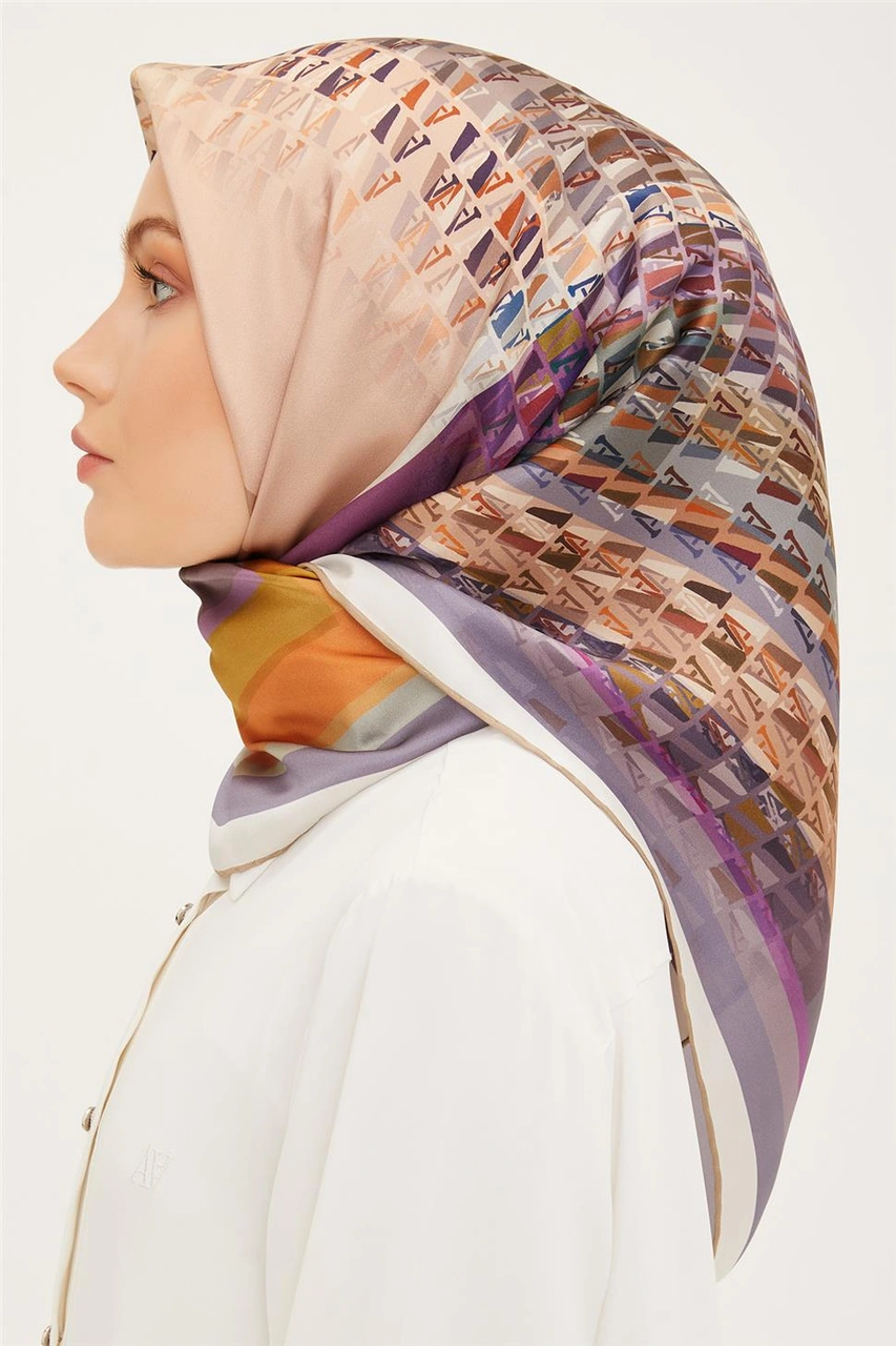 Armine Twill İpek Eşarp 23ya8934 31 Siyah