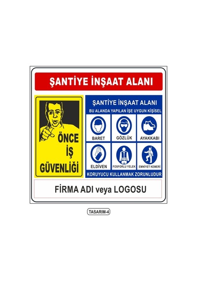 1X1 Mt Galvaniz Inşaat Ve Iş Yeri Panoları
