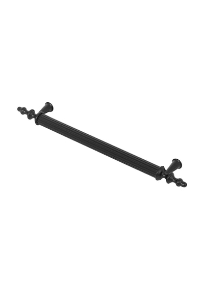 Lüx Ovacık Çekmece Dolap Kapak Kulpu Kulbu 96 mm Mat Siyah Metal