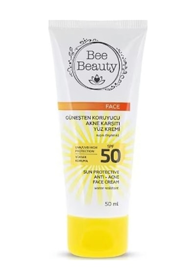 Bee Beauty Akne Karşıtı Koruyucu Yüz Güneş Kremi SPF50 50 ML