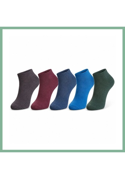 Bşkvirgo Erkek Pamuklu Patik Çorap 5'li Paket 39-44 Dikişsiz Burun, Koku Karşıtı, Nefes Alan Kısa Konç Sneaker Çorabı Beden: 39-44 Renk: Çok Renkli 5'li Bsk2026