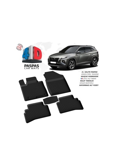 Hyundai Tucson 4 4d Araca Özel Havuzlu Kauçuk Paspas 2021 Üzeri