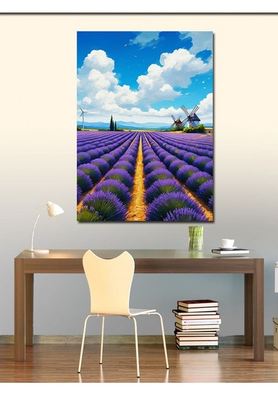 Kanvas Tablo Lavanta Bahçesinde Rüya 50cmx70cm