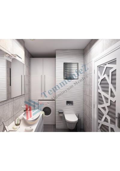Alüminyum Menfez Parlak Krom Yüzeysel Yapıştırma Kolsuz Hareket (265783029)