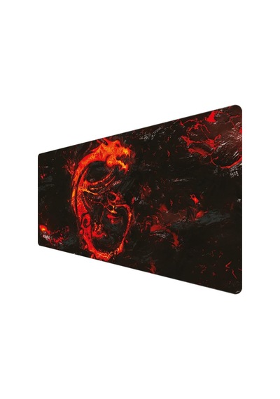 Digipod Gaming Oyuncu Mousepad 90x40 Xxl Kaymaz Taban Kızıl Ejderha 4mm Kalınlık