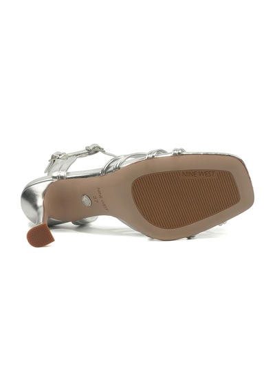 Nine West Mabrıl 6fx Gümüş Kadın Topuklu Sandalet 000000000102051408 Gümüş