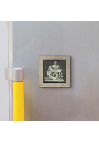 Pietà Michelangelo, 1498 Baskılı Mdf Magnet 7x7 380