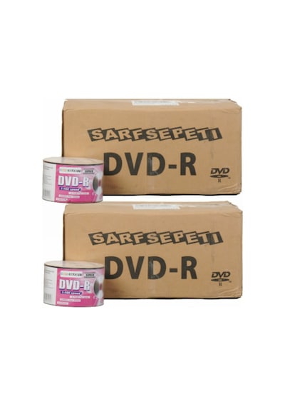 Boş Dvd-R 4.7 Gb 16X 50’Li Paket 600 Adet 1 Koli